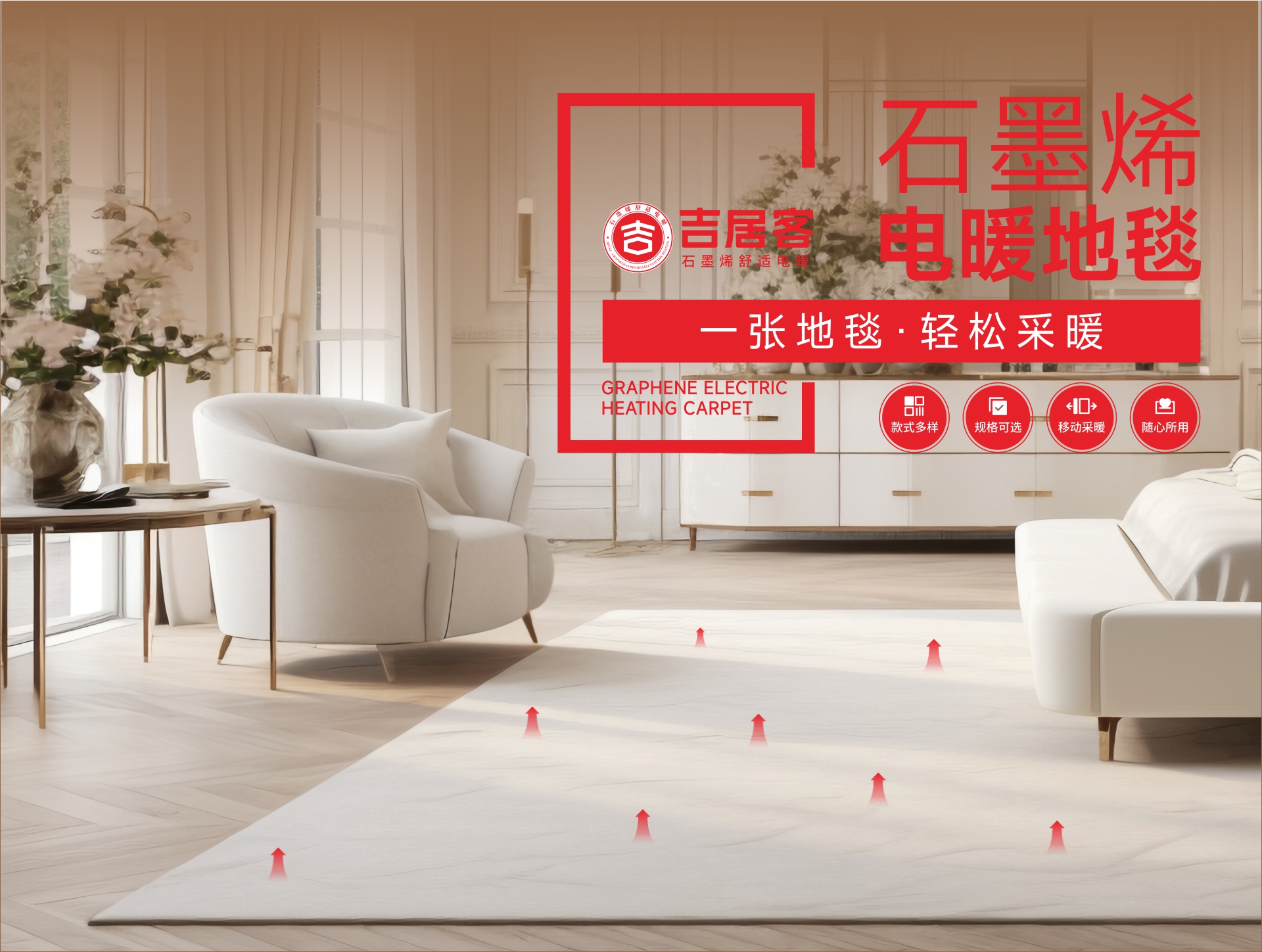 石墨烯電暖地毯